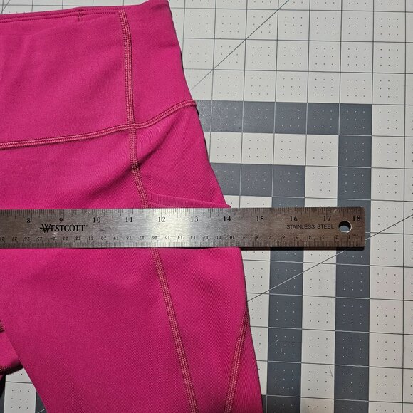 Peloton Mission Tulip Hem Leggings Women's Barbie Pink High-Waist Leggings Side - Picture 6 of 16